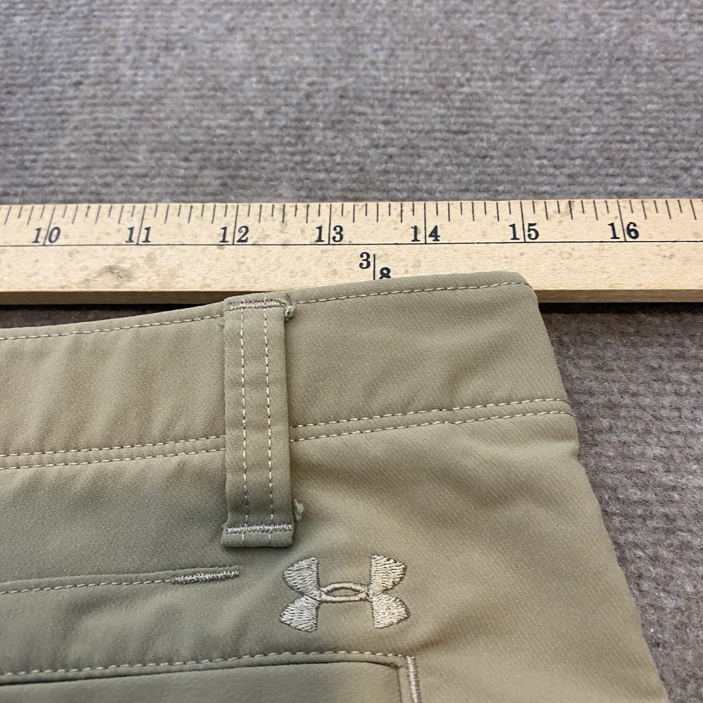 Under Armour Shorts Youth 18 Khaki Golf Performance Chino Stretch Zip Pocket - Picture 4 of 6